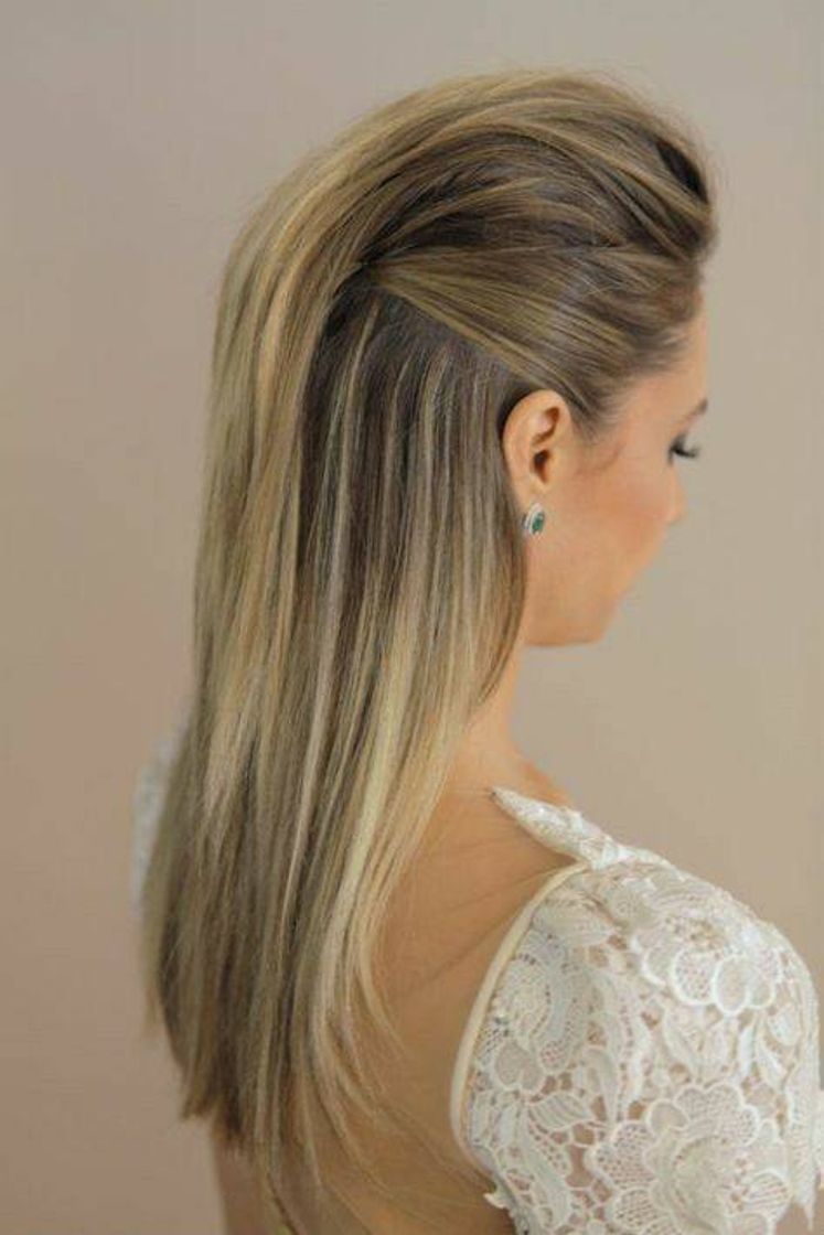 Fashion penteado moicano feminino 