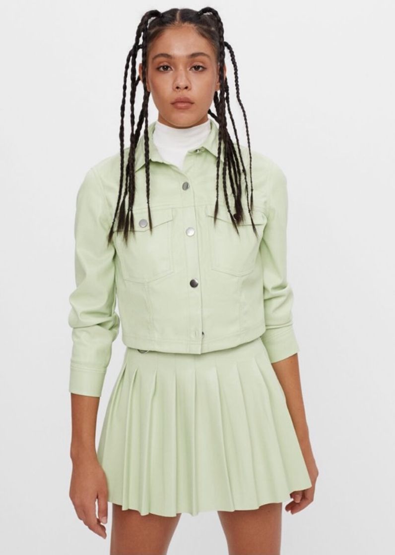Social Camisa efecto piel - Mujer | Bershka