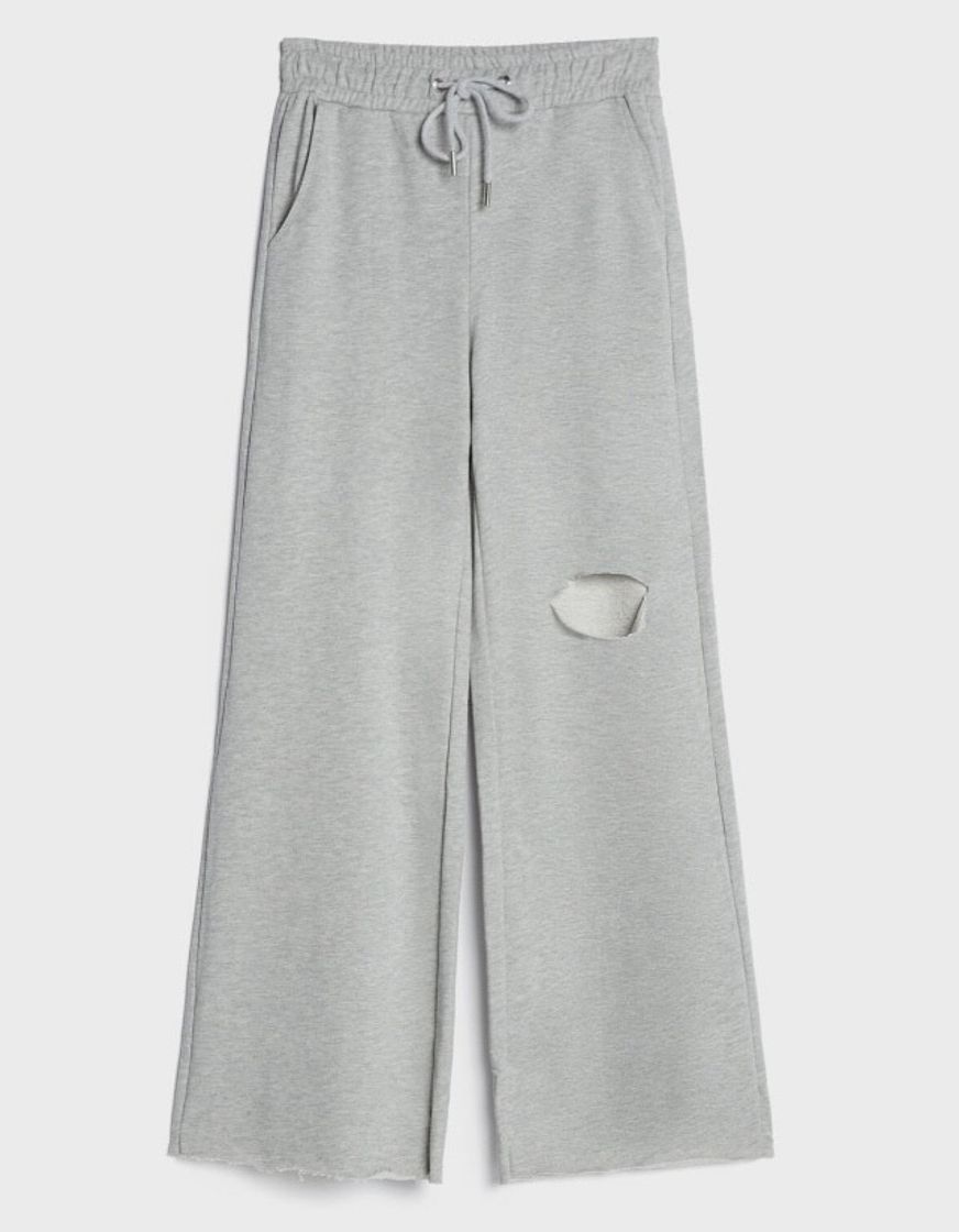 Social Pantalón jogger algodón con cadena - Pantalones - Mujer | Bershka