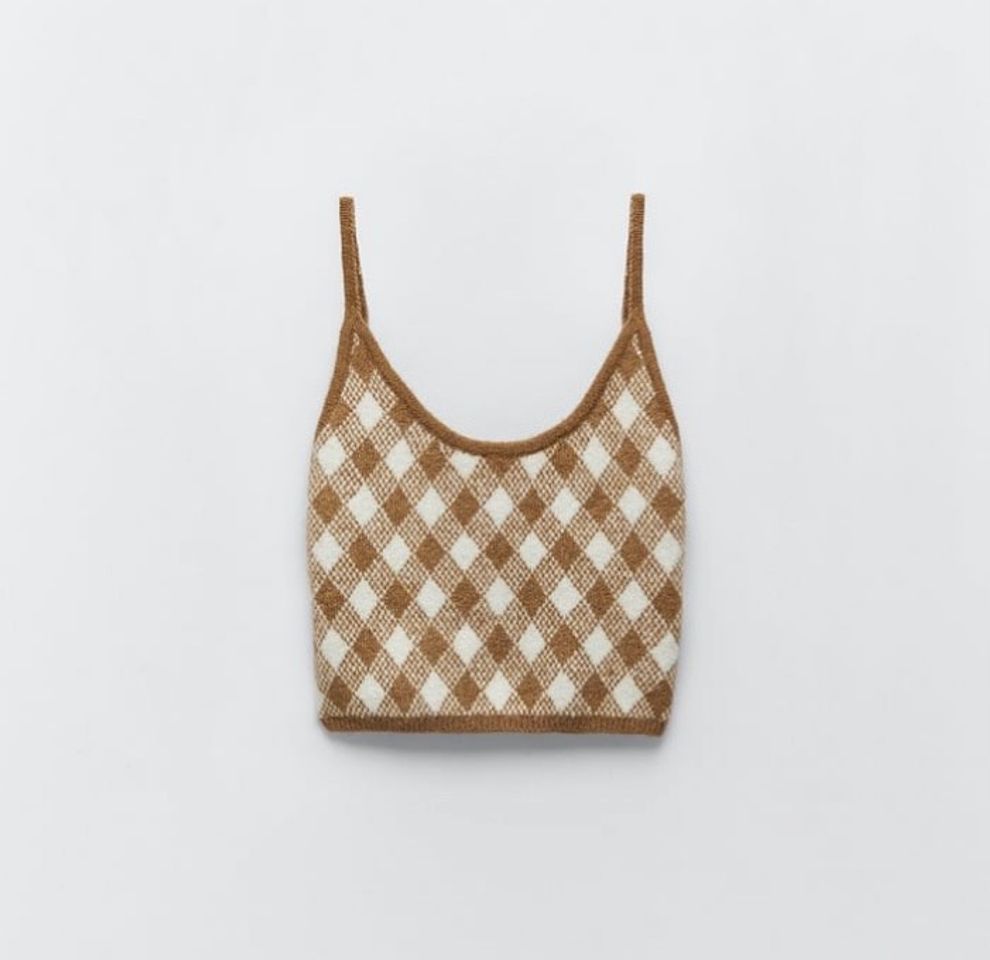 Fashion ARGYLE KNIT TOP | ZARA United States