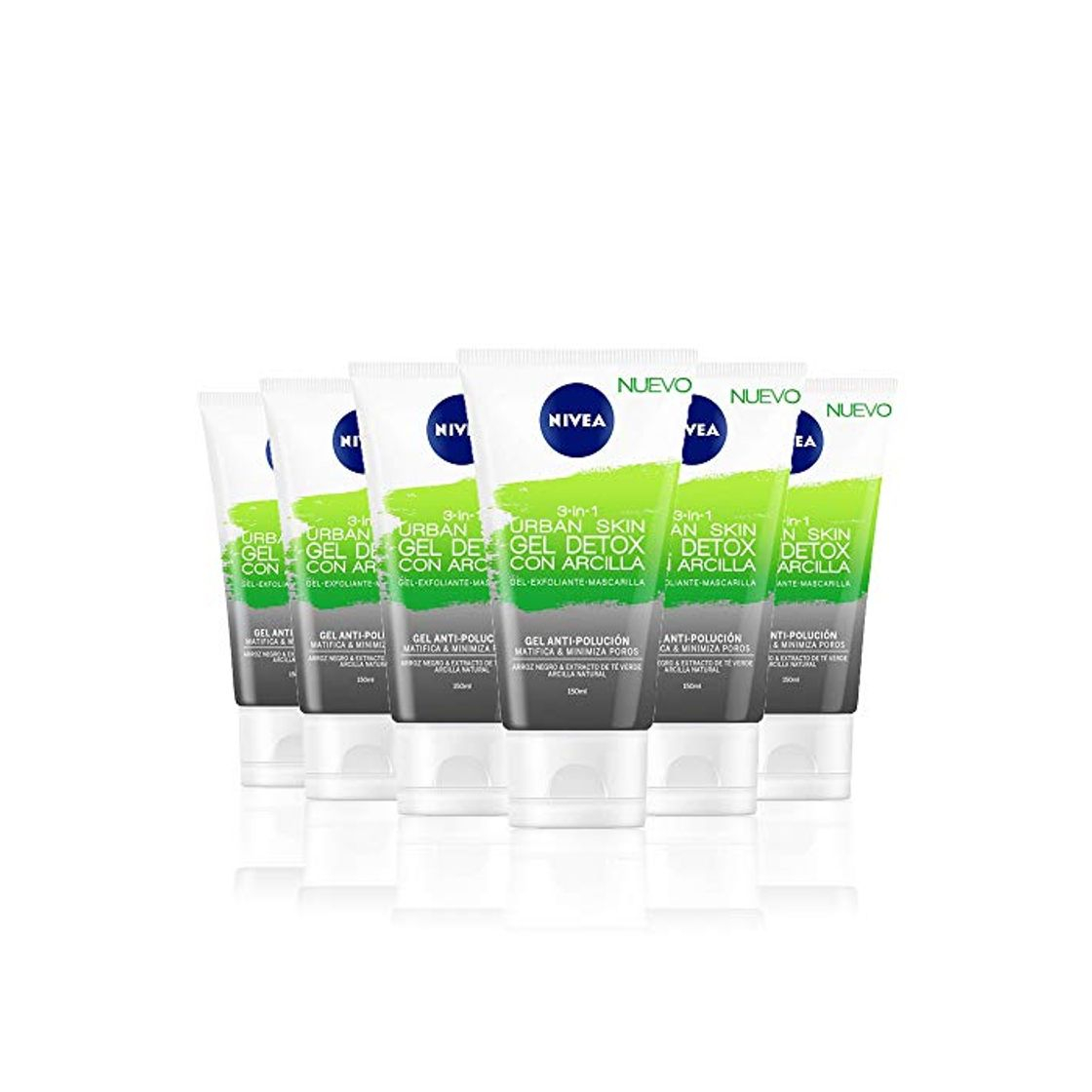 Belleza NIVEA Urban Skin Gel Detox con Arcilla 3 en 1 en pack