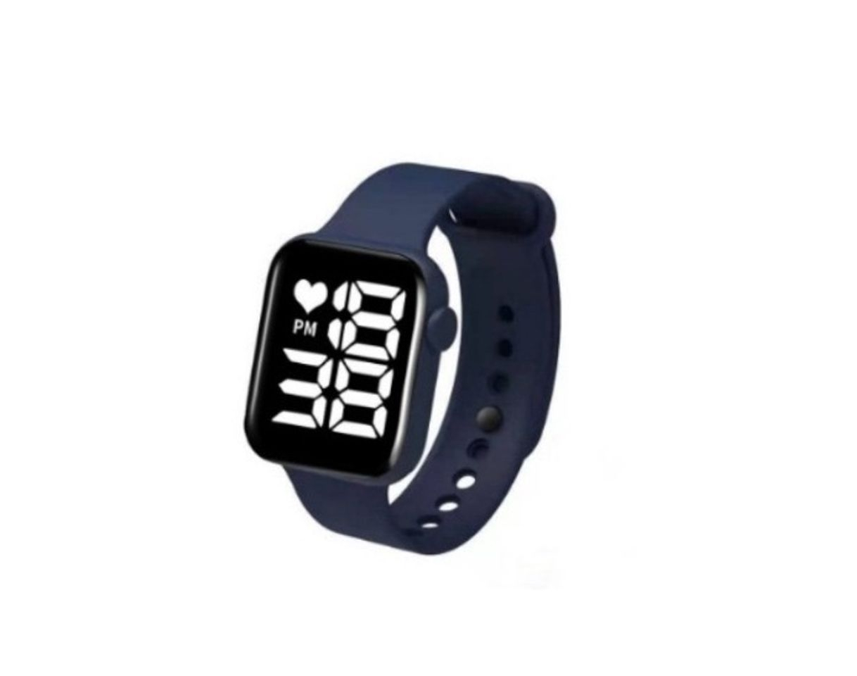 Social Relógio digital LED quadrado à prova d’Agua feminino e masculino