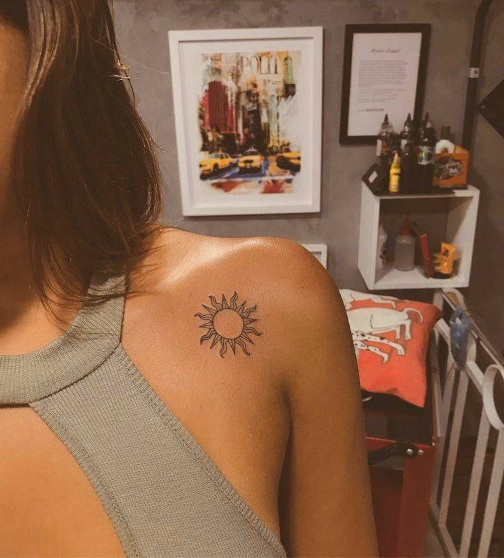 Fashion Tatauagem de sol