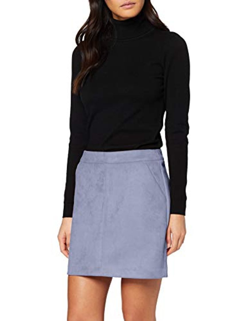 Fashion Vero Moda Vmdonnadina Faux Suede Short Skirt Col Falda, Azul