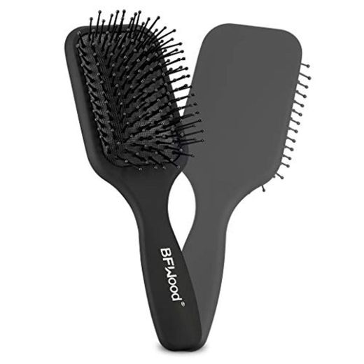 BFWood Cepillo de pelo con paleta desenredante mediana, ideal para cabello húmedo