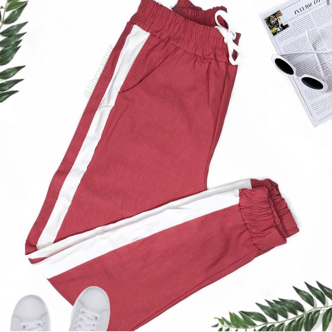 Fashion Calça Jogger Listra