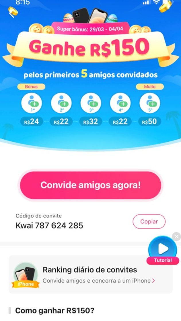 Social Bônus KWAI - R$ 150,00 de Renda Extra