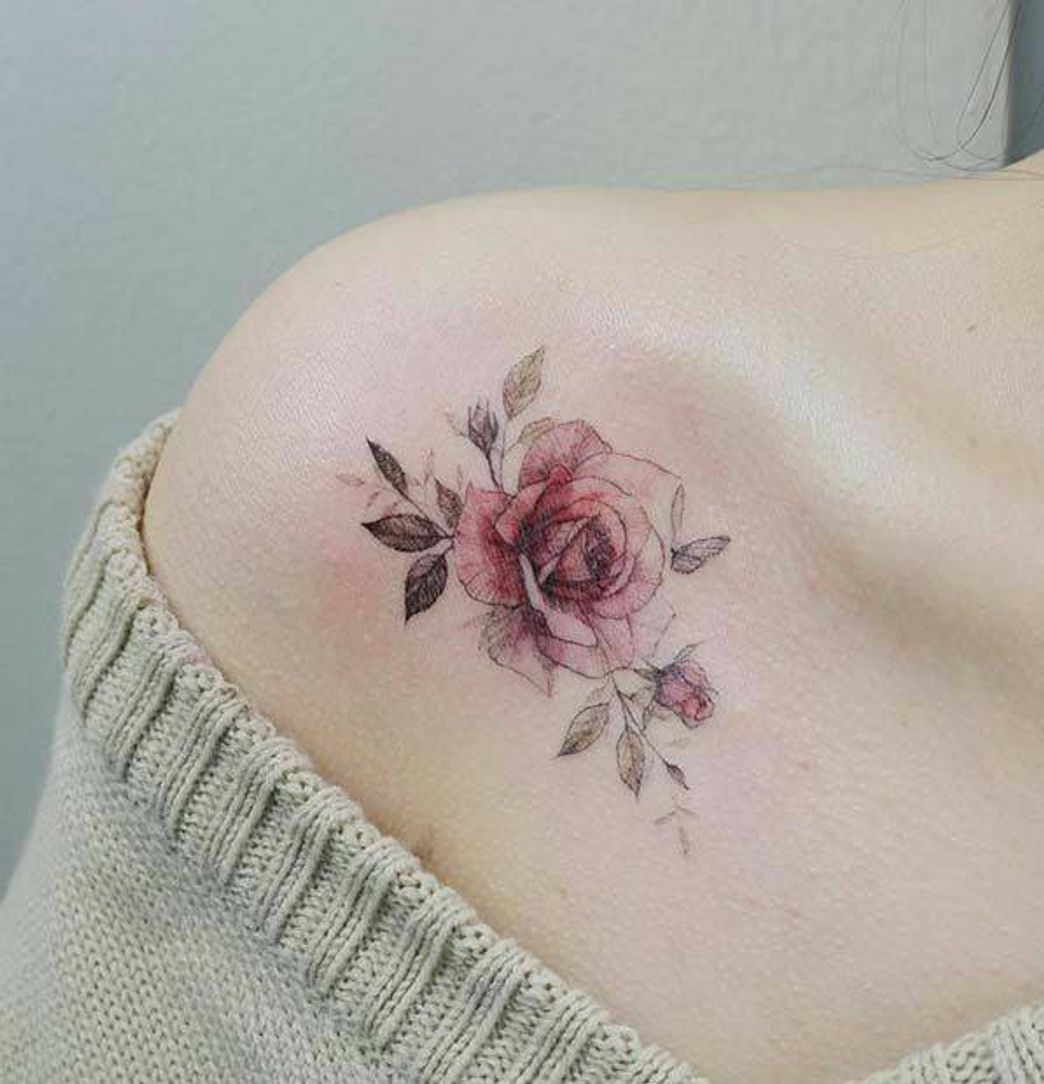 Fashion ROSE SHOULDER TATTO



