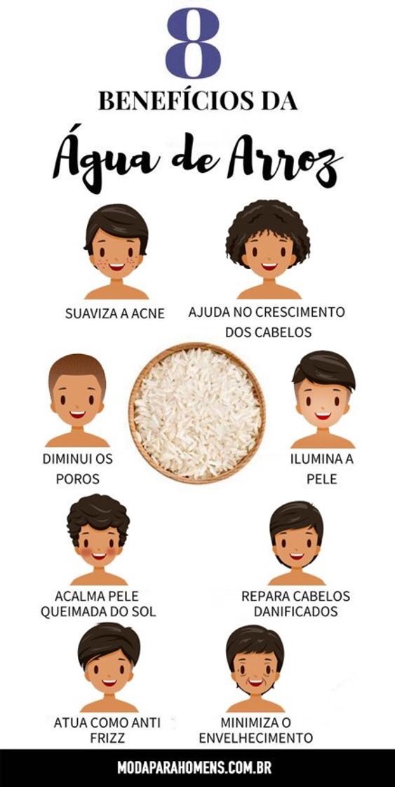 Moda Água de arroz para cabelos e rosto 🧖🏻‍♀️❤️