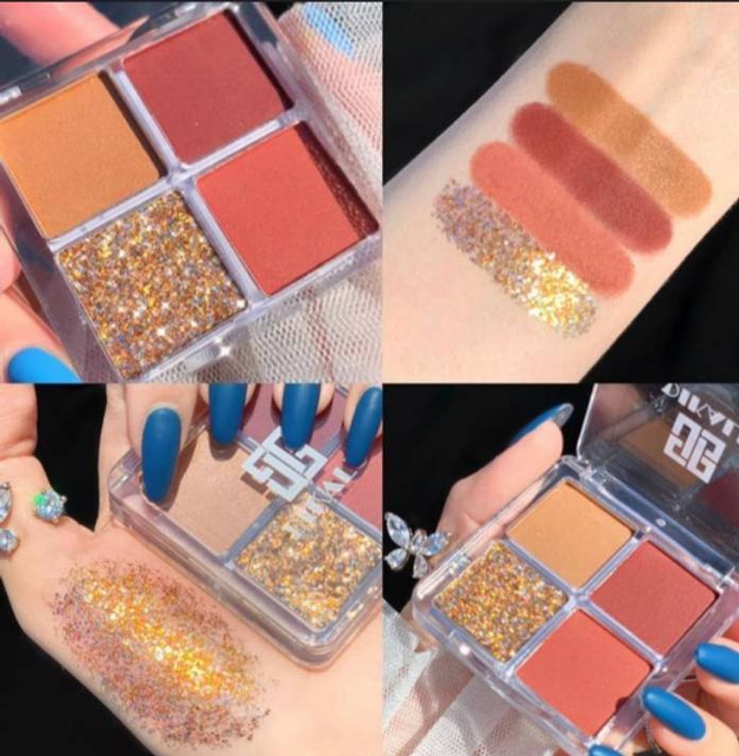 Fashion Uma linda paleta de sombras de 4 cores maravilhosa💜