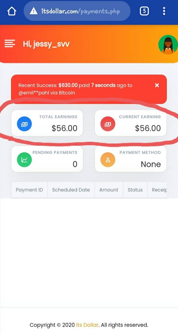 App Register - Its Dollar