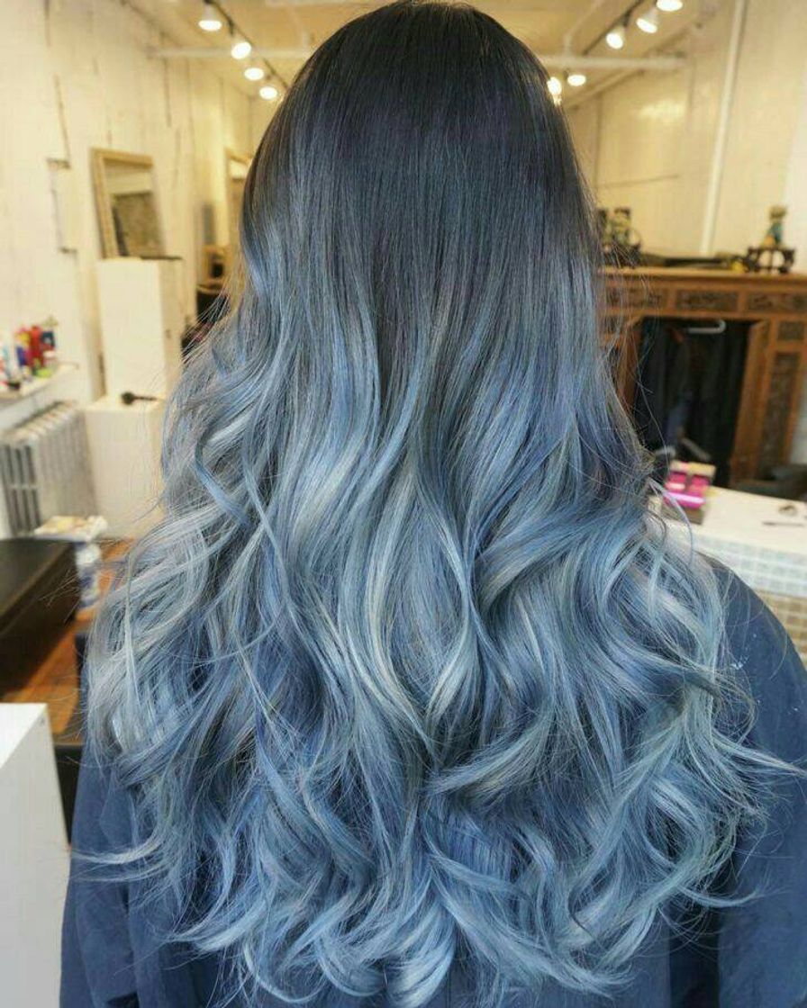 Fashion Cabelo azul 