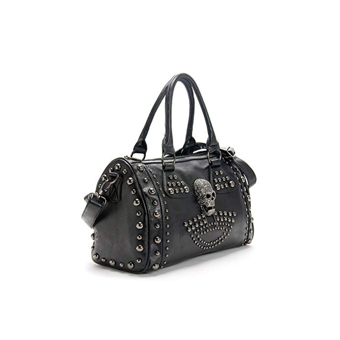 Social AlwaySky Bolso de mano para mujer con diseño de cráneo