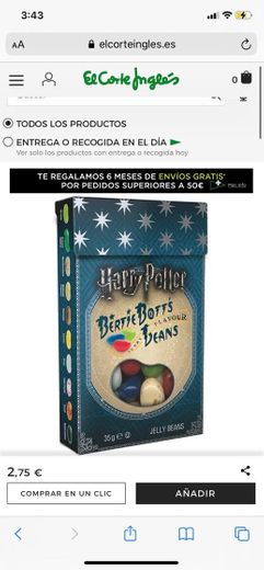 Caramelos Harry Potter Berttie Bott's Beans · Jelly Belly · El Corte ...