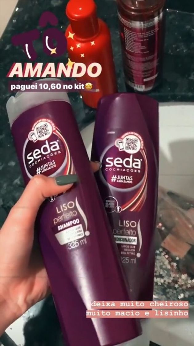 Moda Shampoo e condicionador seda 