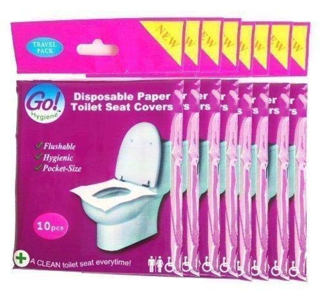 Producto GoHygiene Viaje Paquete De Desechable Papel Asiento Inodoro Fundas