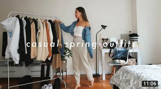 CASUAL SPRING OUTFITS | spring fashion lookbook 2020 - YouTube