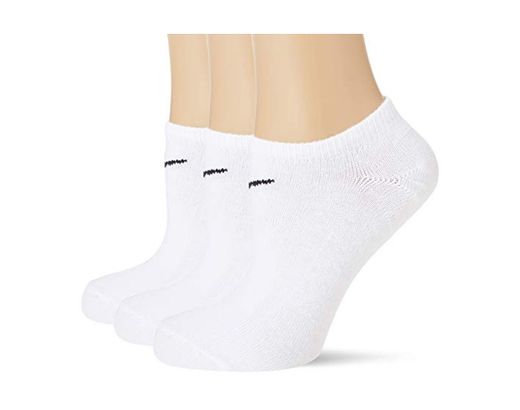 Nike 3Ppk Value No Show, Calcetines Unisex adulto, Blanco