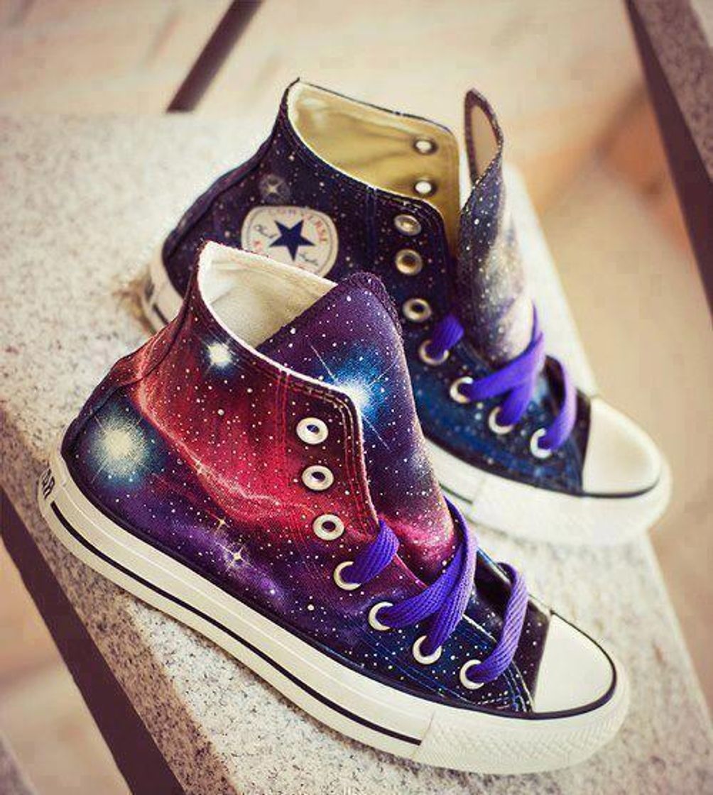 Moda All Star Converse Galáxia Customizado