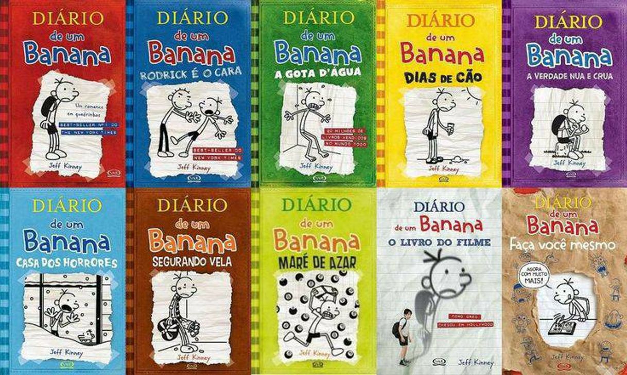 Libro A coleção de livros O diário de um banana 