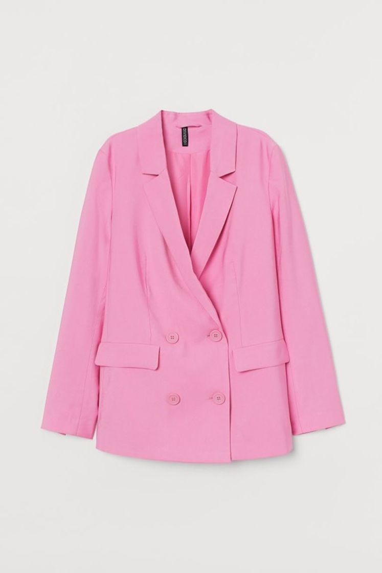 Moda Double Breasted Pink Blazer