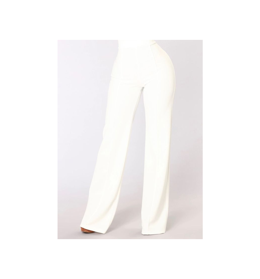 Moda High Waisted White Pants