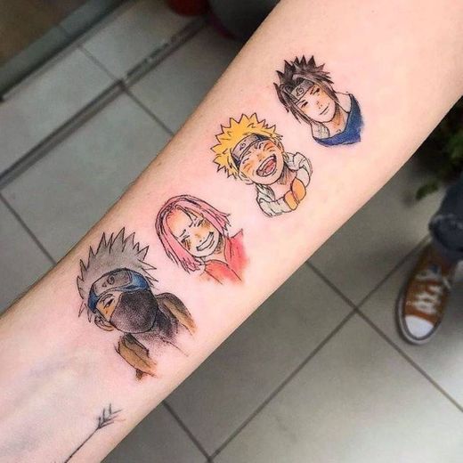 Tatuagem time 7, Naruto