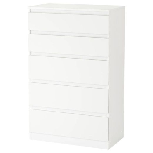 KULLEN Cómoda de 5 cajones, blanco, 70x112 cm - IKEA