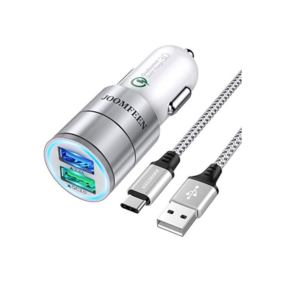 Producto JOOMFEEN USB Tipo C Cargador de Coche,Quick Charge 3.0