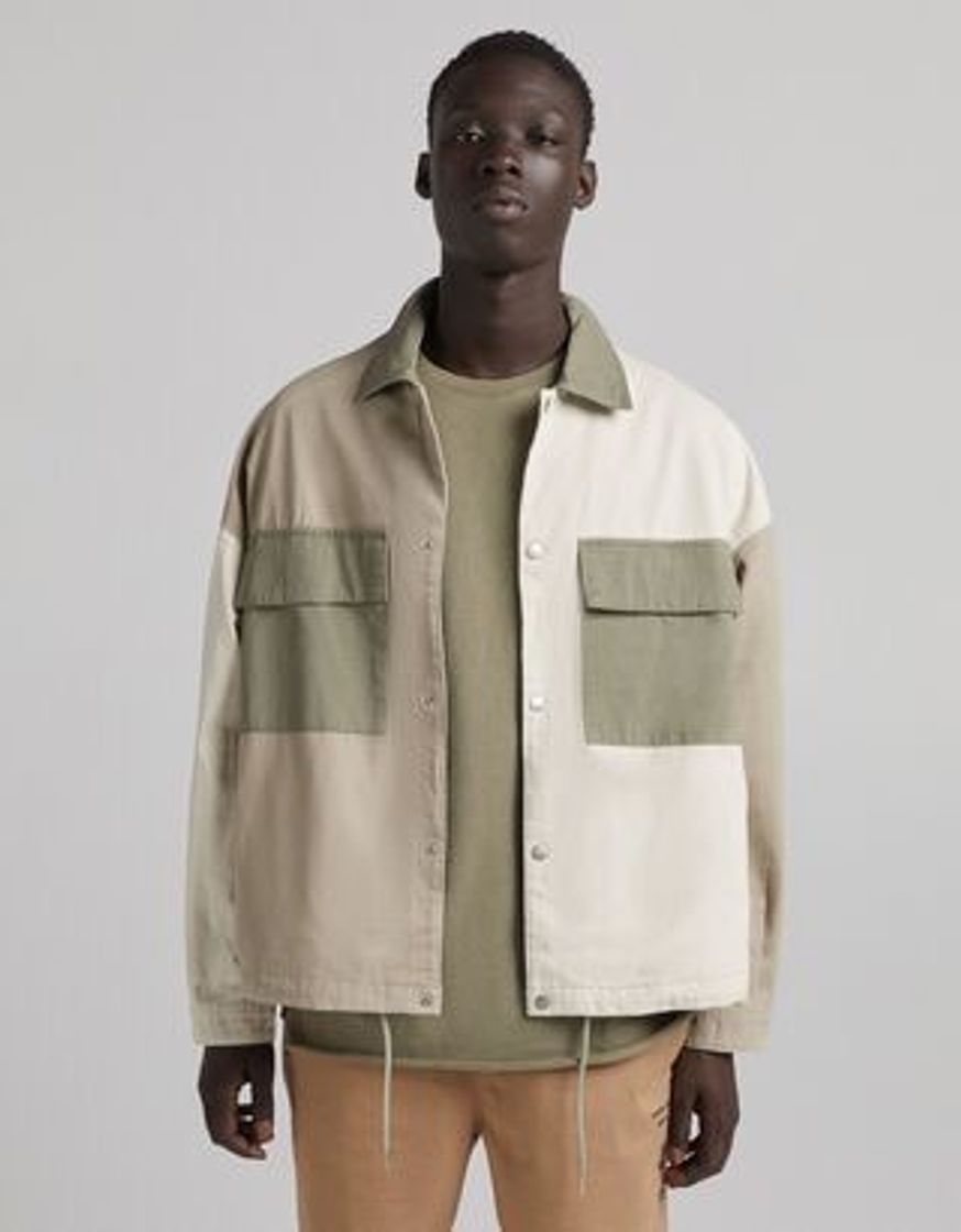 Social Chaqueta tonos verdes