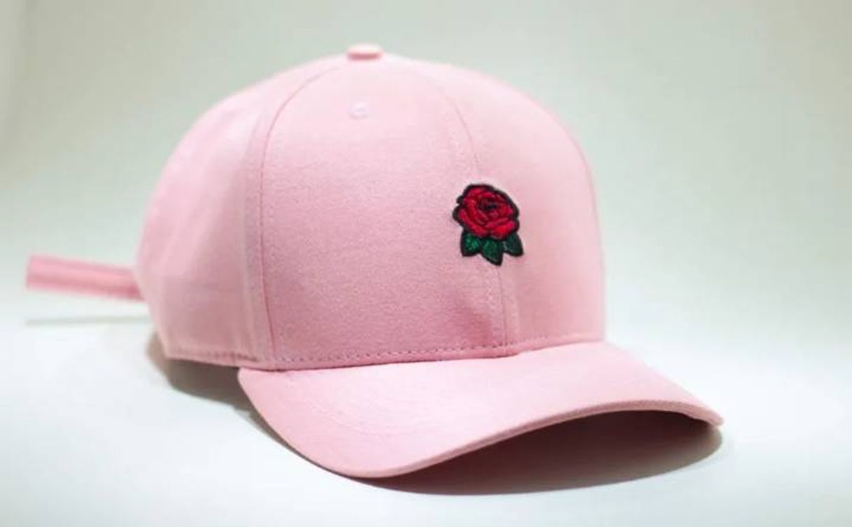 Moda Boné de Aba Curva Rosa