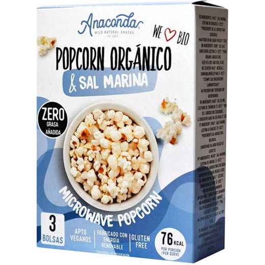 Palomitas Orgánicas 0% Grasa Anaconda