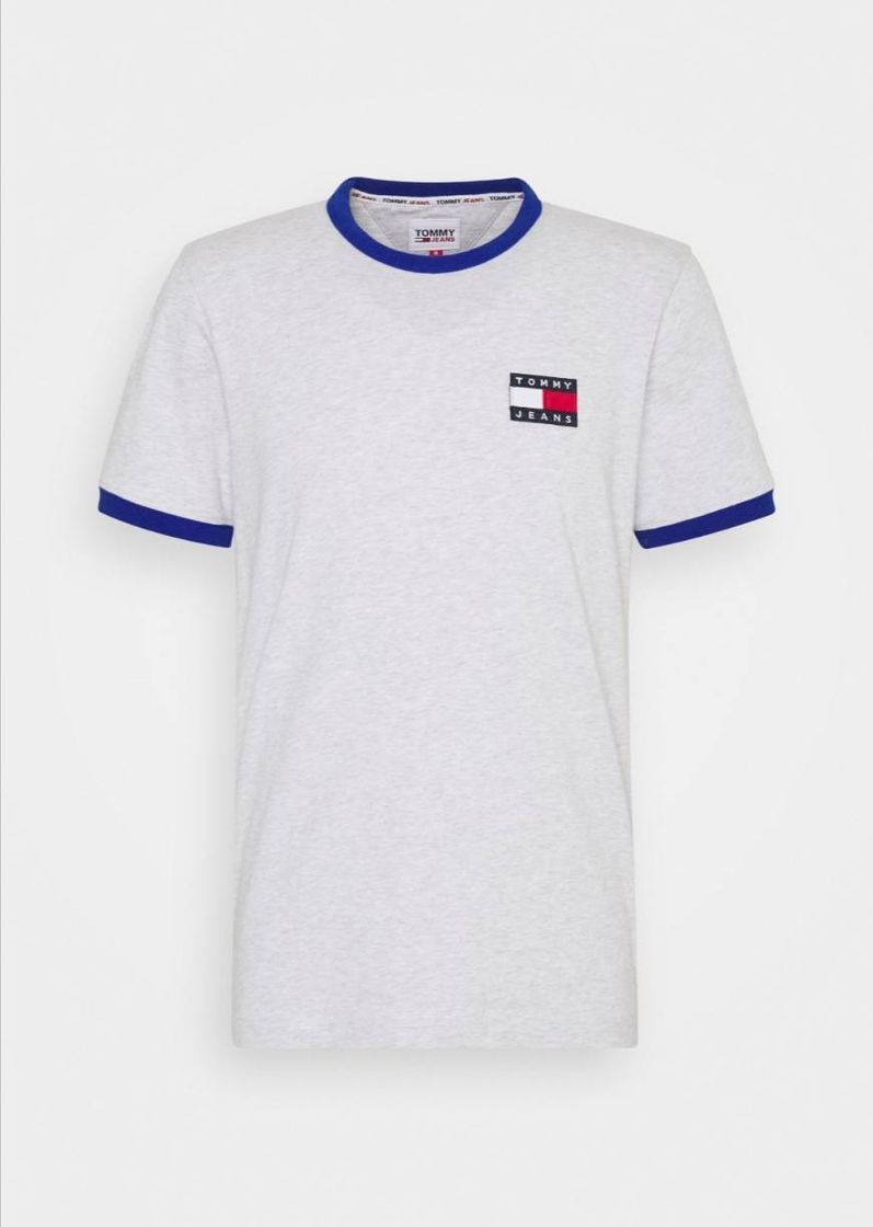 Social Tommy Jeans Camiseta estampada - silver grey/cobalt/gris ...