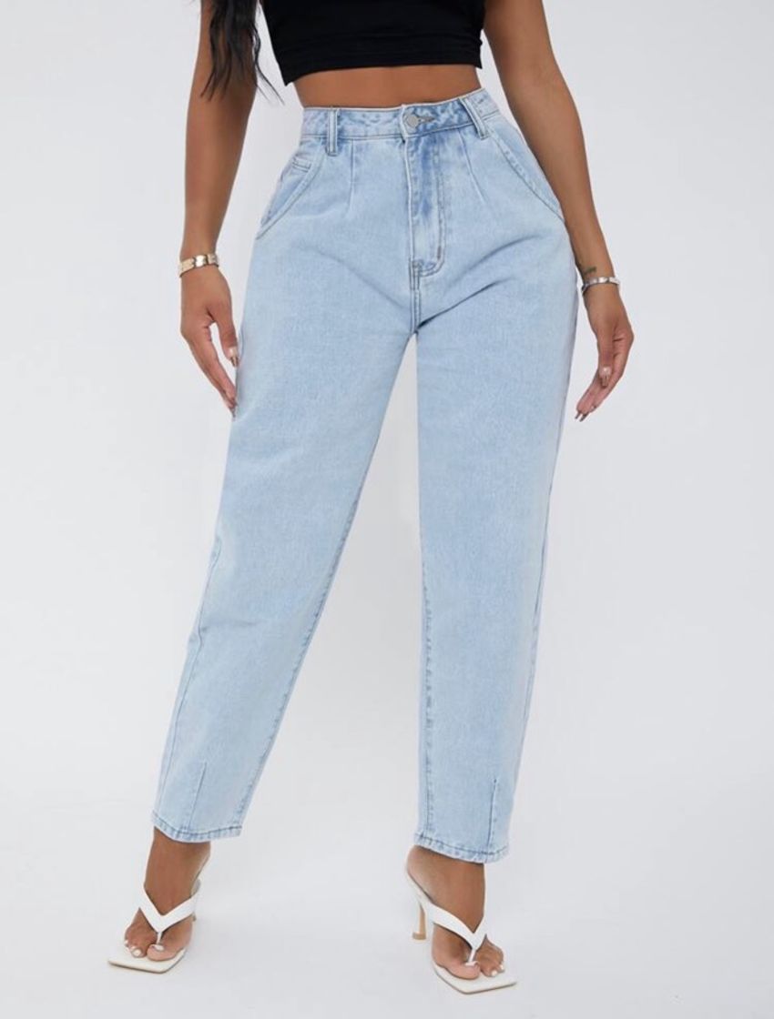 Fashion Calças mom jeans