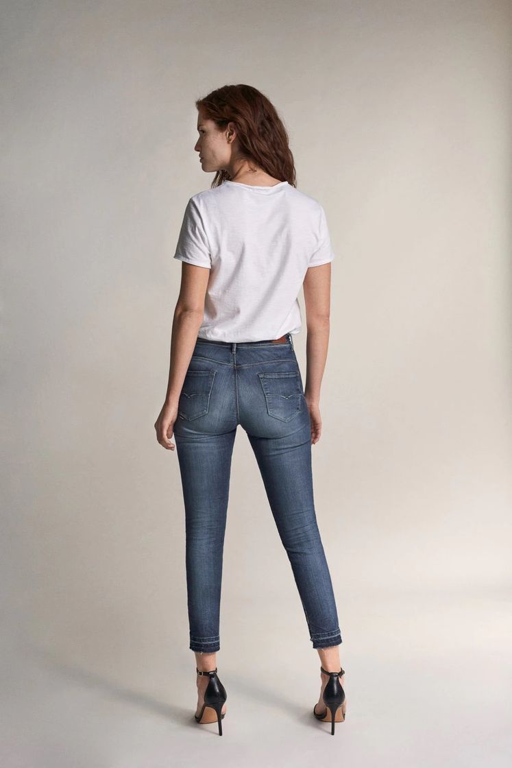 Fashion Jeans secret glamour push in cropped premium wash