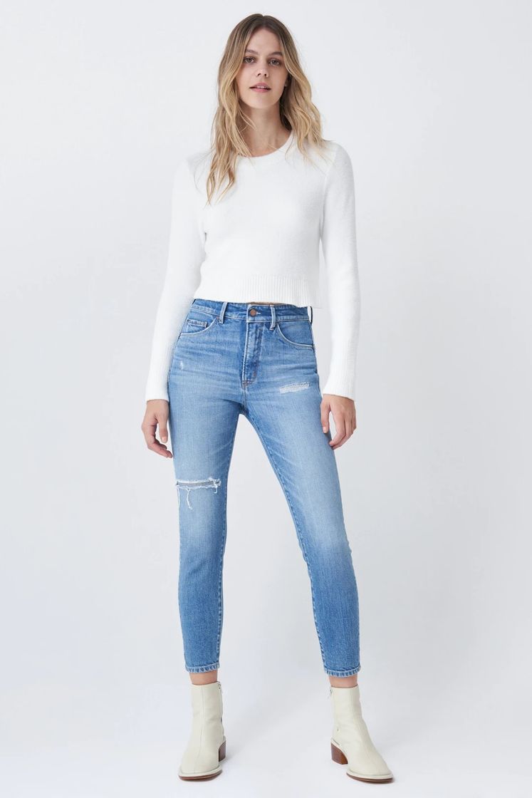 Social CALÇAS DE GANGA PUSH IN SECRET GLAMOUR CROPPED SKINNY