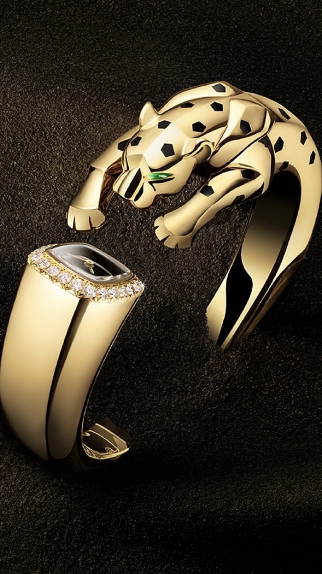 Fashion Panthère reloj bracalete