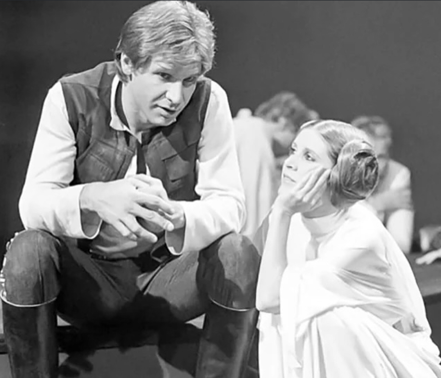 Product Carrie Fisher y Harrison Ford como Han Solo y la Princesa Leia