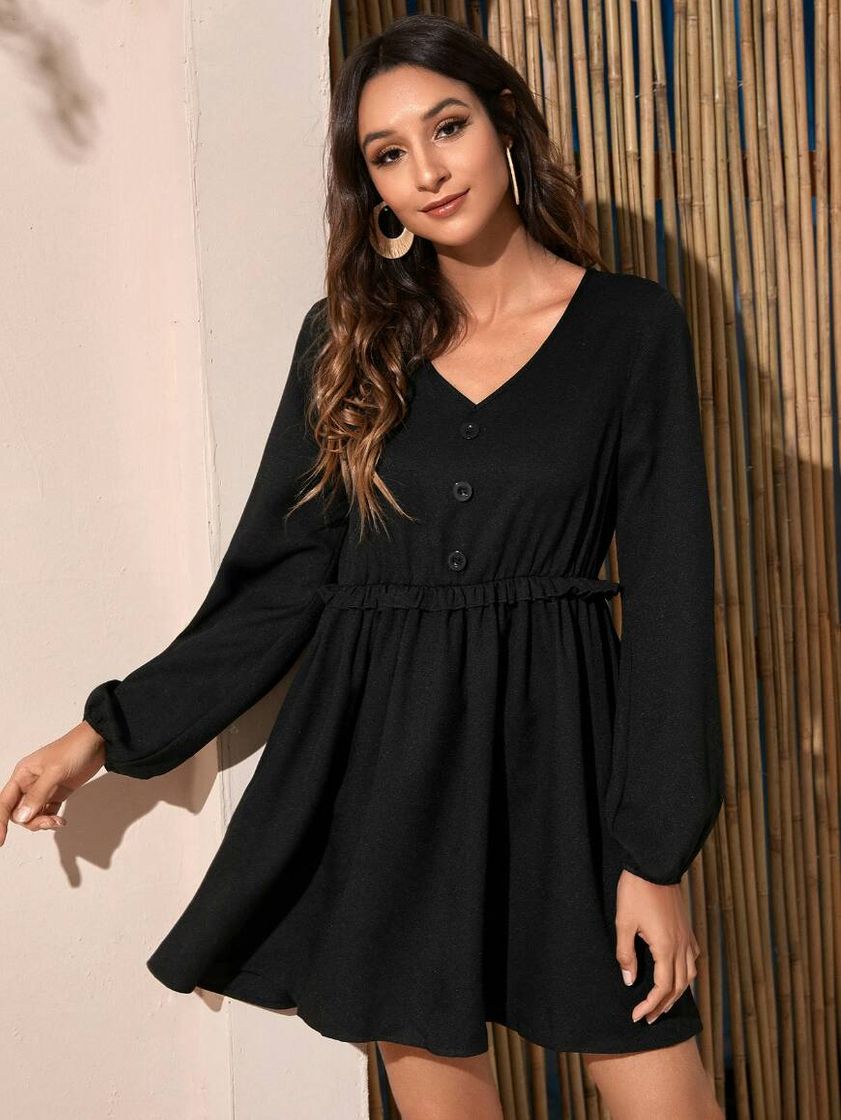 Moda Babado Simples ocasional Vestido
Descobri produtos incríveis