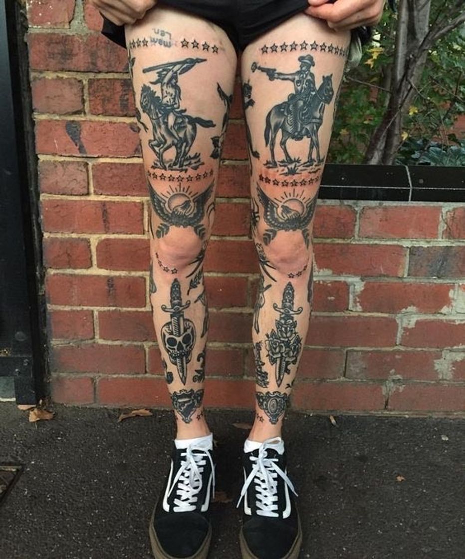 Moda Tatuagens na perna