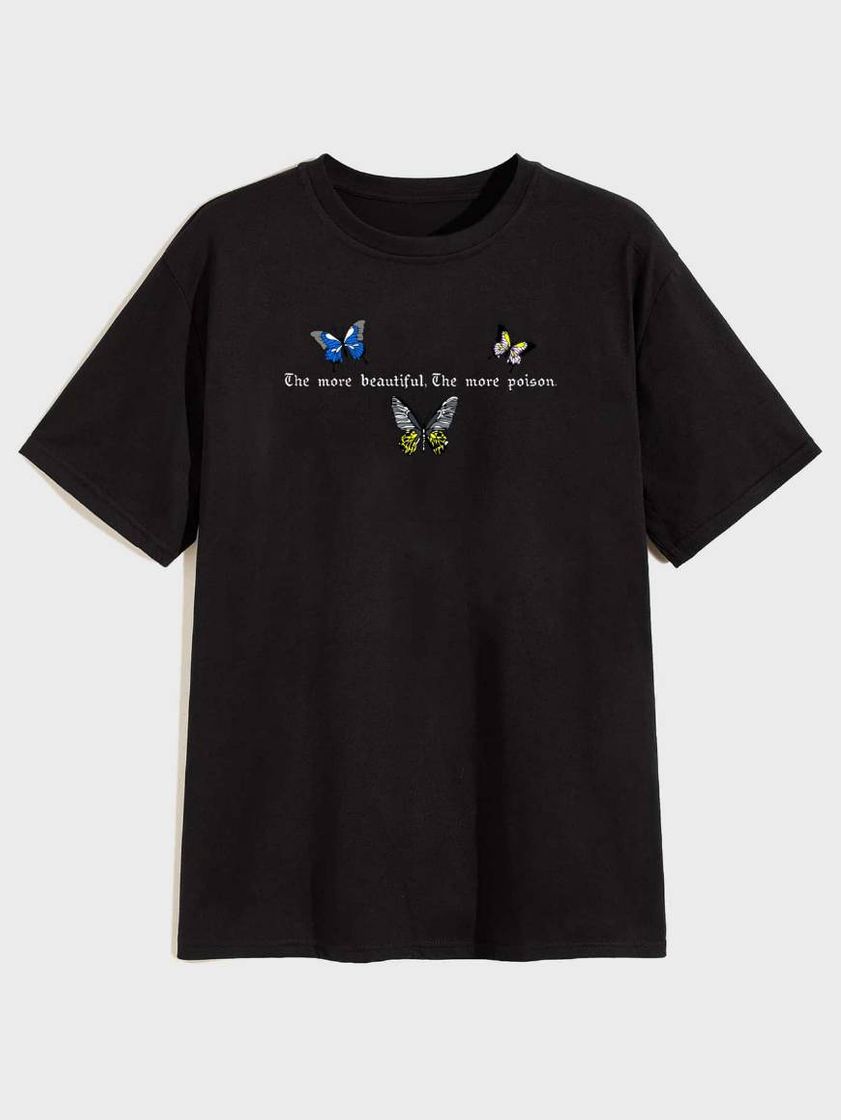 Moda Camiseta butterfly