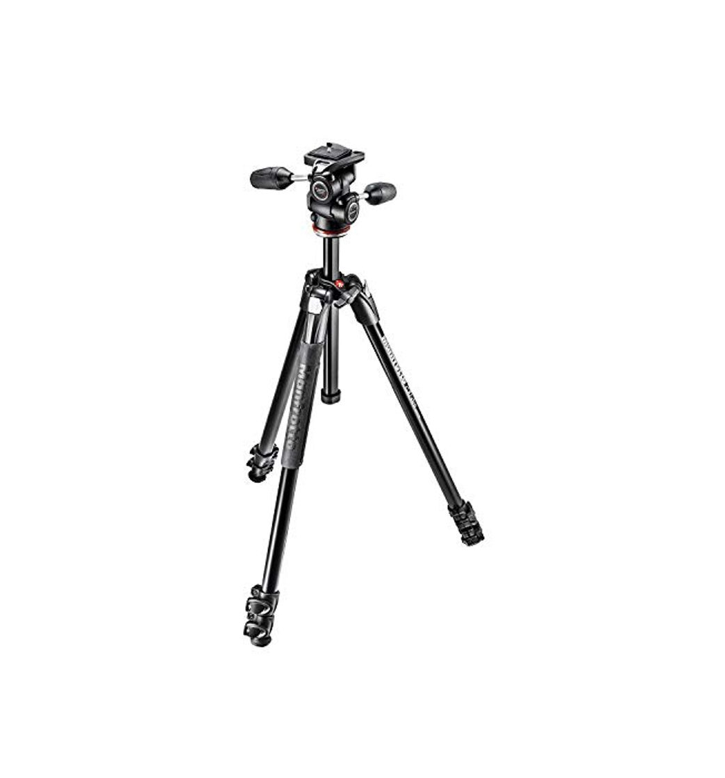 Electrónica Manfrotto 290 Xtra - Kit trípode de 3 secciones y rótula 3