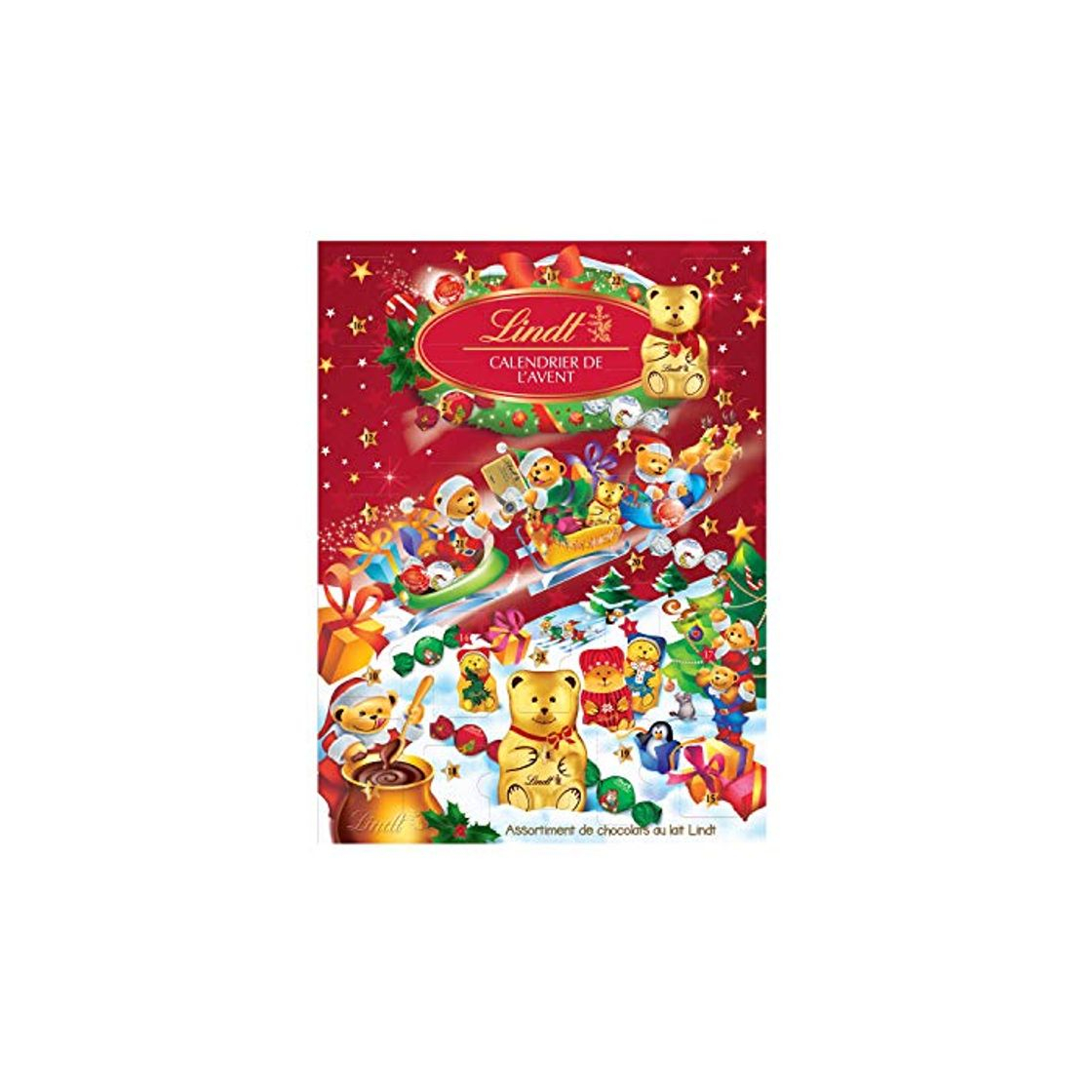 Producto Calendario de Adviento Navidad 2020 Chocolates Lindt. Sorpresas de Bombones de Chocolate