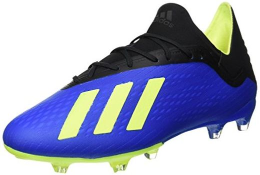 Adidas X 18.2 FG, Zapatillas de Fútbol Hombre, Azul
