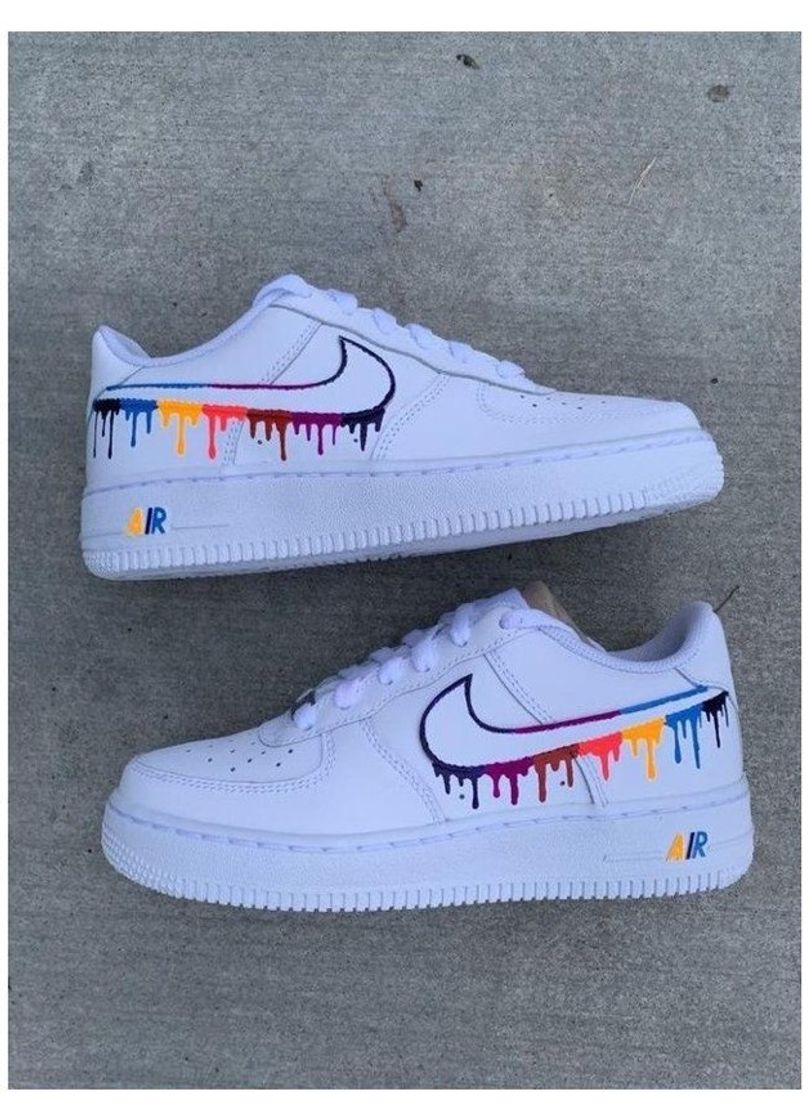 Fashion Nike Air Force 1 Low Rainbow Drip  🌈