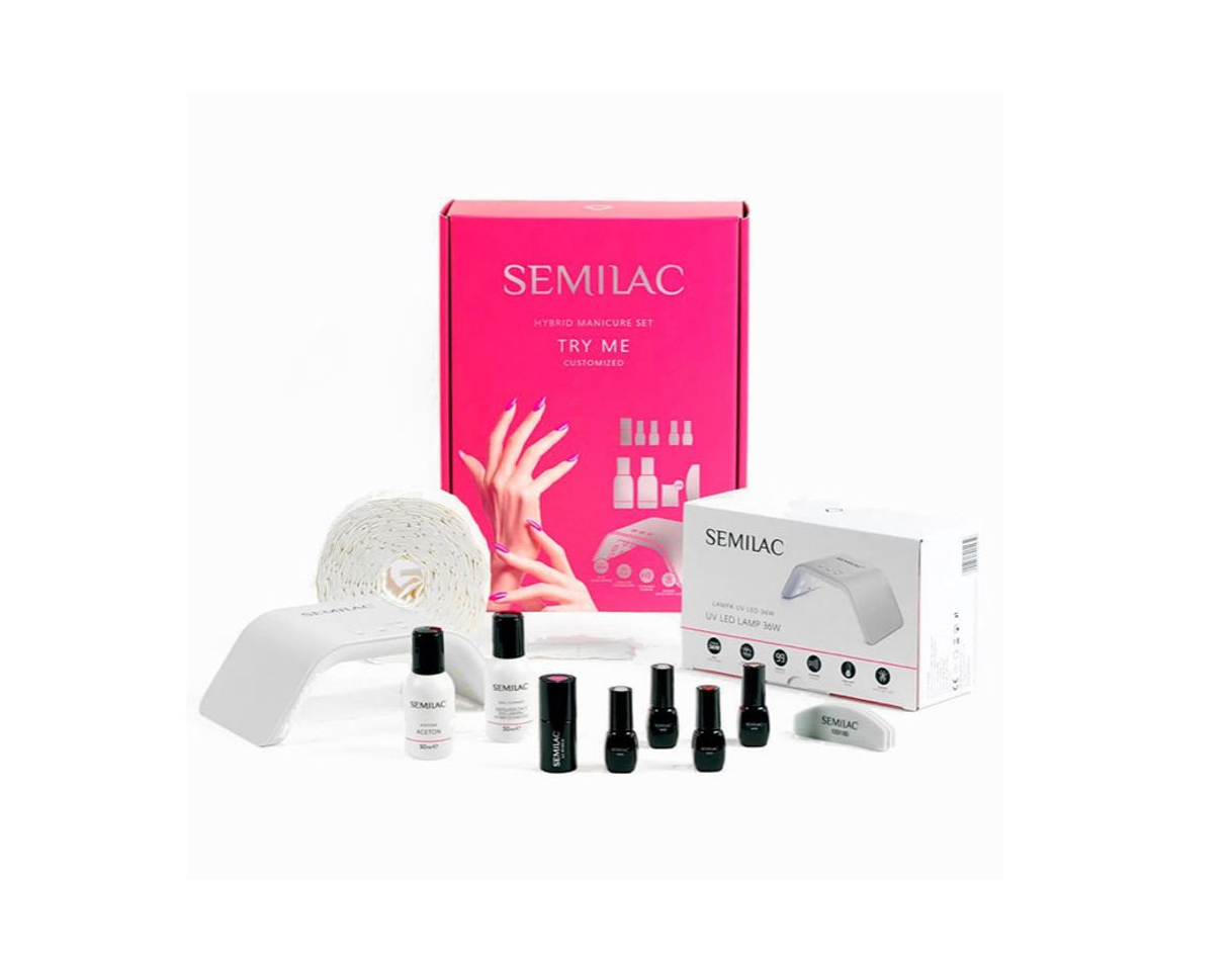 Producto Set de manicura semipermanente Semilac - TRY ME - LED 36W