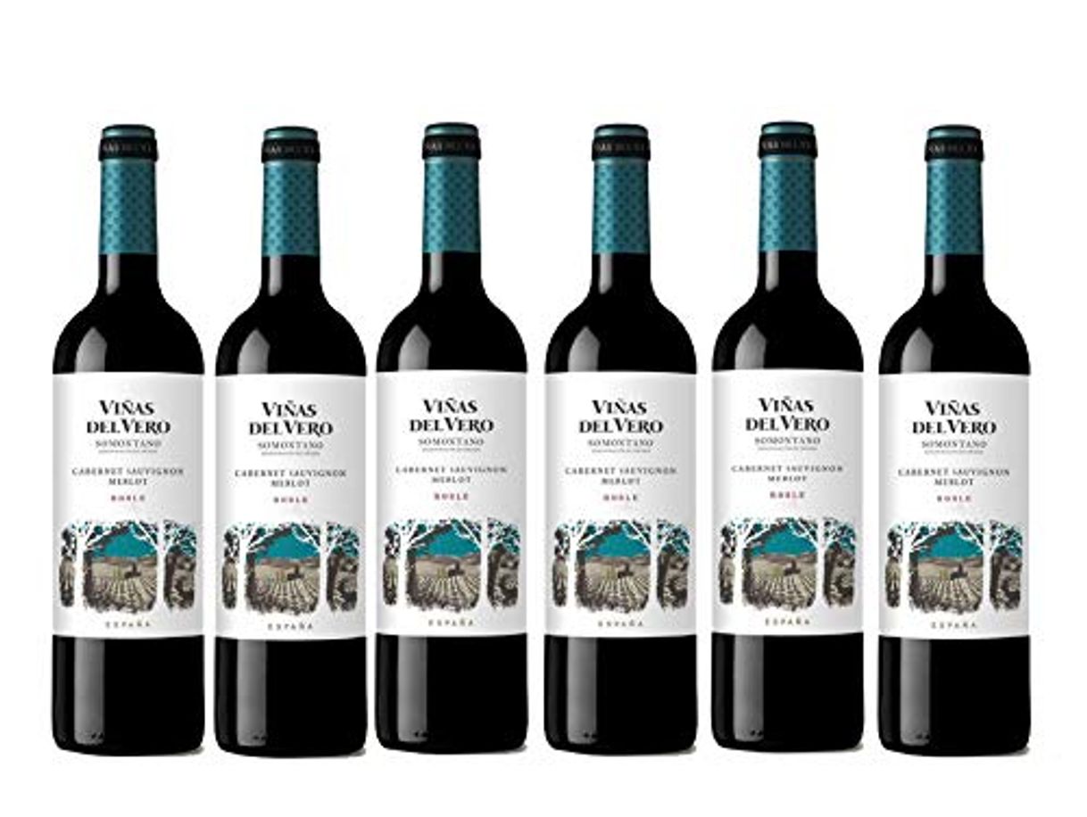 Producto Viñas Del Vero Tinto Cabernet-Merlot - Vino D.O. Somontano - Paquete de