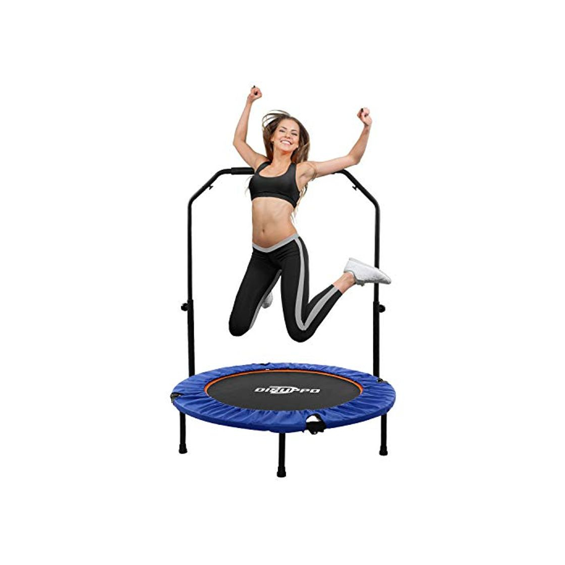 Product DISUPPO Trampolín Fitness con Manillar Cama Elástica Durable de Entrenamiento Físico y