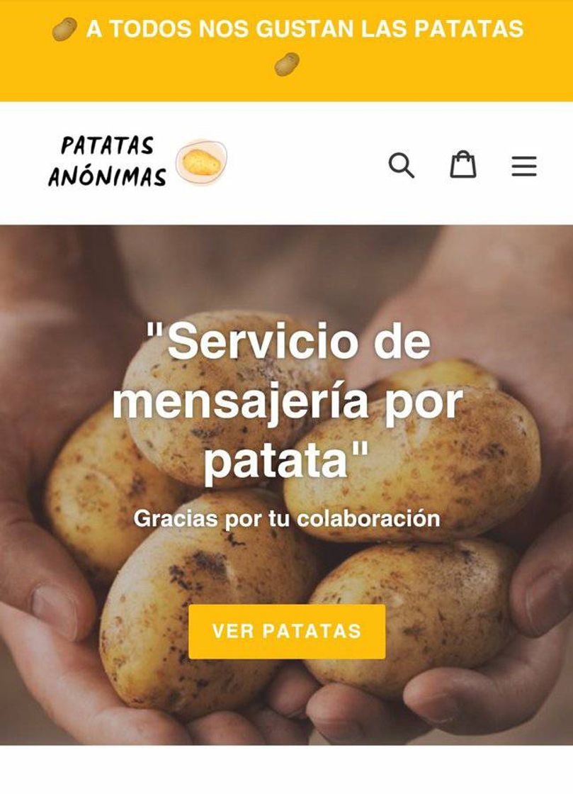 Producto Patatas Anónimas