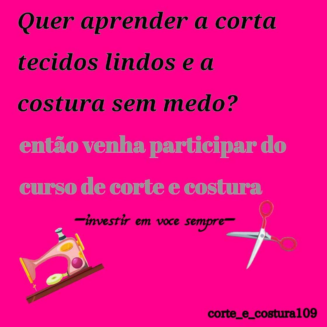 Moda oi quem quiser aprender a costurar me chame :))